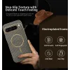 Phonesta Luxury Carbon Fiber Back Cover Hülle mit MagSafe für Google Pixel 9 Pro XL - Braun 2