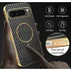 Phonesta Luxury Carbon Fiber Back Cover Hülle mit MagSafe für Google Pixel 9 Pro XL - Schwarz 7