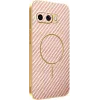 Phonesta Luxury Carbon Fiber Back Cover Hülle mit MagSafe für Google Pixel 9a - Rosa 0