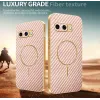Phonesta Luxury Carbon Fiber Back Cover Hülle mit MagSafe für Google Pixel 9a - Rosa 3