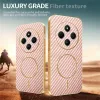 Phonesta Luxury Carbon Fiber Back Cover Hülle mit MagSafe für Xiaomi Redmi 14C / Xiaomi Poco C75 - Rosa 4