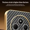 Phonesta Luxury Carbon Fiber Back Cover Hülle mit MagSafe für Xiaomi Redmi 14C / Xiaomi Poco C75 - Schwarz 5