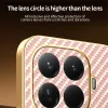 Phonesta Luxury Carbon Fiber Back Cover Hülle mit MagSafe für Xiaomi 15T Pro - Rosa 4