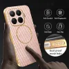 Phonesta Luxury Carbon Fiber Back Cover Hülle mit MagSafe für Xiaomi 15T Pro - Rosa 6