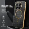 Phonesta Luxury Carbon Fiber Back Cover Hülle mit MagSafe für Xiaomi 15T Pro - Schwarz 1
