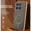 Phonesta Luxury Carbon Fiber Back Cover Hülle mit MagSafe für Motorola Edge 70 - Braun 1
