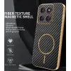 Phonesta Luxury Carbon Fiber Back Cover Hülle mit MagSafe für Motorola Edge 70 - Schwarz 1
