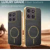 Phonesta Luxury Carbon Fiber Back Cover Hülle mit MagSafe für Motorola Edge 70 - Schwarz 3