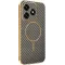 Phonesta Luxury Carbon Fiber Back Cover Hülle mit MagSafe für HONOR X5c Plus - Braun
