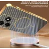 Phonesta Luxury Carbon Fiber Back Cover Hülle mit MagSafe für HONOR X5c Plus - Braun 5