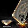 Phonesta Luxury Carbon Fiber Back Cover Hülle mit MagSafe für HONOR X5c Plus - Braun 7