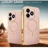 Phonesta Luxury Carbon Fiber Back Cover Hülle mit MagSafe für HONOR X5c Plus - Rosa 3