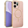 Phonesta Luxury Carbon Fiber Back Cover Hülle mit MagSafe für Oppo Reno14 F/FS - Rosa