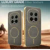 Phonesta Luxury Carbon Fiber Back Cover Hülle mit MagSafe für HONOR Magic8 Pro - Braun 3