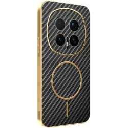 Phonesta Luxury Carbon Fiber Back Cover Hülle mit MagSafe für HONOR Magic8 Pro - Schwarz