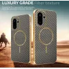 Phonesta Luxury Carbon Fiber Back Cover Hülle mit MagSafe für OnePlus 15R - Braun 3
