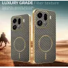 Phonesta Luxury Carbon Fiber Back Cover Hülle mit MagSafe für Oppo Find X9 Pro - Braun 3