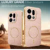 Phonesta Luxury Carbon Fiber Back Cover Hülle mit MagSafe für Oppo Find X9 Pro - Rosa 3