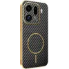 Phonesta Luxury Carbon Fiber Back Cover Hülle mit MagSafe für Oppo Find X9 Pro - Schwarz 0