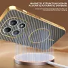 Phonesta Luxury Carbon Fiber Back Cover Hülle mit MagSafe für Xiaomi Redmi Note 15 4G/5G / Xiaomi Poco M8 - Braun 1