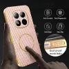 Phonesta Luxury Carbon Fiber Back Cover Hülle mit MagSafe für Xiaomi Redmi Note 15 Pro 5G - Rosa 6