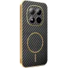 Phonesta Luxury Carbon Fiber Back Cover Hülle mit MagSafe für Xiaomi Redmi Note 15 Pro 5G - Schwarz 0