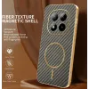 Phonesta Luxury Carbon Fiber Back Cover Hülle mit MagSafe für Xiaomi Redmi Note 15 Pro Plus / Xiaomi Poco M8 Pro - Braun 1
