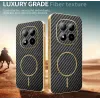 Phonesta Luxury Carbon Fiber Back Cover Hülle mit MagSafe für Xiaomi Redmi Note 15 Pro Plus / Xiaomi Poco M8 Pro - Schwarz 3