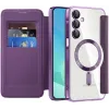 Phonesta Luxury Crystal Book Wallet Klapphülle mit MagSafe für Samsung Galaxy A16 - Dunkelviolett 2