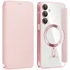 Phonesta Luxury Crystal Book Wallet Klapphülle mit MagSafe für Samsung Galaxy A16 - Rosa