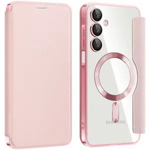 Phonesta Luxury Crystal Book Wallet Klapphülle mit MagSafe für Samsung Galaxy A16 - Rosa