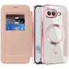 Phonesta Luxury Crystal Book Wallet Klapphülle mit MagSafe für Google Pixel 9a - Rosa 2