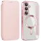 Phonesta Luxury Crystal Book Wallet Klapphülle mit MagSafe für Samsung Galaxy A36/A56 - Rosa