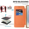 Phonesta Luxury Crystal Book Wallet Klapphülle mit MagSafe für Samsung Galaxy S26 - Orange 4
