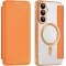 Phonesta Luxury Crystal Book Wallet Klapphülle mit MagSafe für Samsung Galaxy S26 Plus - Orange