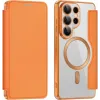 Phonesta Luxury Crystal Book Wallet Klapphülle mit MagSafe für Samsung Galaxy S26 Ultra - Orange 0