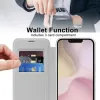 Phonesta Luxury Crystal Puffed Book Wallet Klapphülle mit MagSafe für Apple iPhone 17e/16e - Silber 3