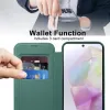 Phonesta Luxury Crystal Puffed Book Wallet Klapphülle mit MagSafe für Samsung Galaxy A36/A56 - Dunkelgrün 5