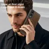 Phonesta Luxury Leder Book Wallet Klapphülle mit MagSafe für Samsung Galaxy S25 Edge - Dunkelbraun 9
