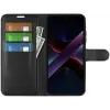 Phonesta Litchi Skin Book Wallet Klapphülle für Xiaomi Poco X7 Pro - Schwarz 4