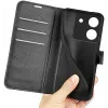 Phonesta Litchi Skin Book Wallet Klapphülle für Xiaomi Poco M7 Pro - Schwarz 6