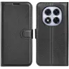 Phonesta Litchi Skin Book Wallet Klapphülle für Xiaomi Redmi Note 14 Pro 5G / Xiaomi Poco X7 - Schwarz 0