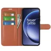 Phonesta Litchi Skin Book Wallet Klapphülle für OnePlus 15 - Braun 3
