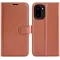 Phonesta Litchi Skin Book Wallet Klapphülle für OnePlus 15R - Braun