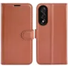 Phonesta Litchi Skin Book Wallet Klapphülle für OnePlus Nord 5 - Braun 0