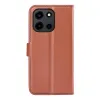 Phonesta Litchi Skin Book Wallet Klapphülle für OnePlus Nord 6 - Braun 2