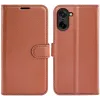 Phonesta Litchi Skin Book Wallet Klapphülle für OnePlus Nord CE5 - Braun 0