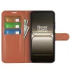 Phonesta Litchi Skin Book Wallet Klapphülle für OnePlus Nord CE5 - Braun 3