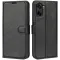 Phonesta Litchi Skin Book Wallet Klapphülle für OnePlus Nord CE5 - Schwarz