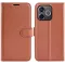 Phonesta Litchi Skin Book Wallet Klapphülle für HONOR 600 Lite - Braun